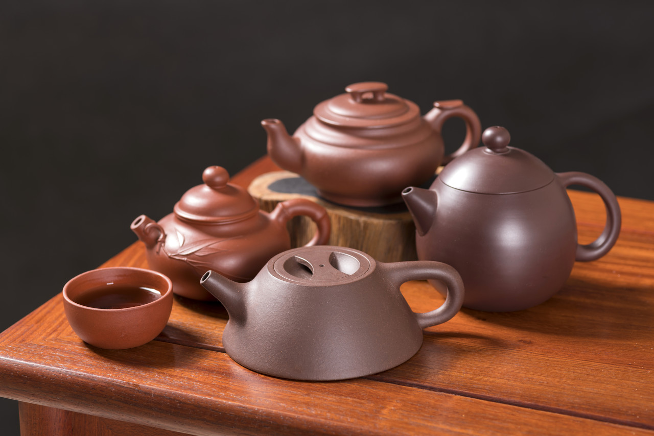 Teteras de Arena P&uacute;rpura y Cer&aacute;mica P&uacute;rpura Jianshui