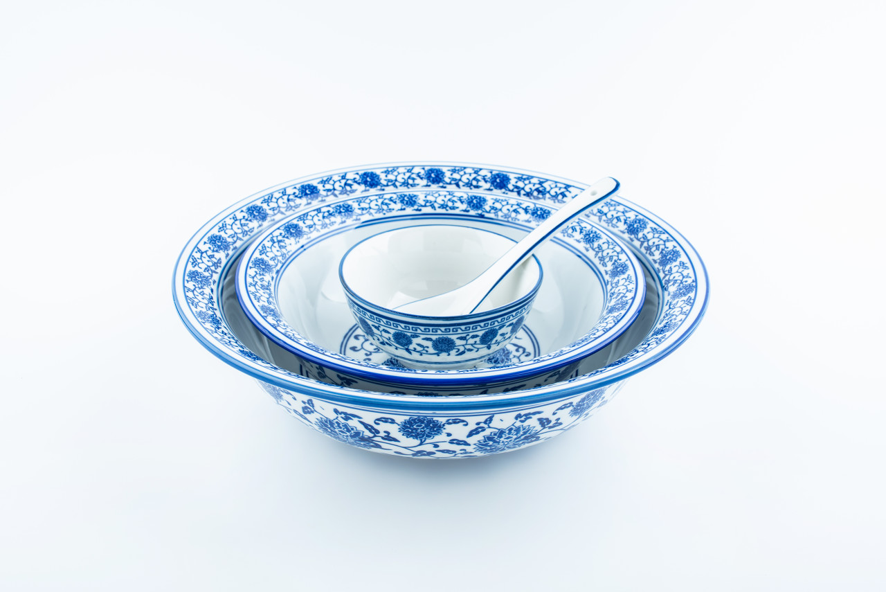 Porcelana Qinghua (azul y blanca) de China